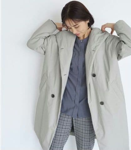 美品　ロートレアモン　ＣＡＳＨＰＡＤ　ハーフコート チェスター　洗える 　軽量