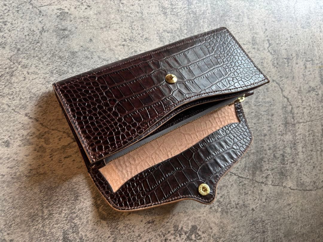 イタリアンレザー LIPARI 長財布 ハンドメイド