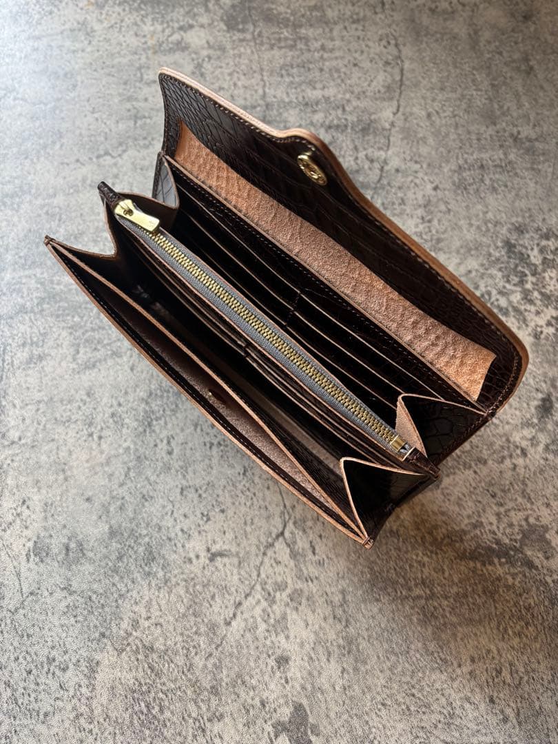 イタリアンレザー LIPARI 長財布 ハンドメイド