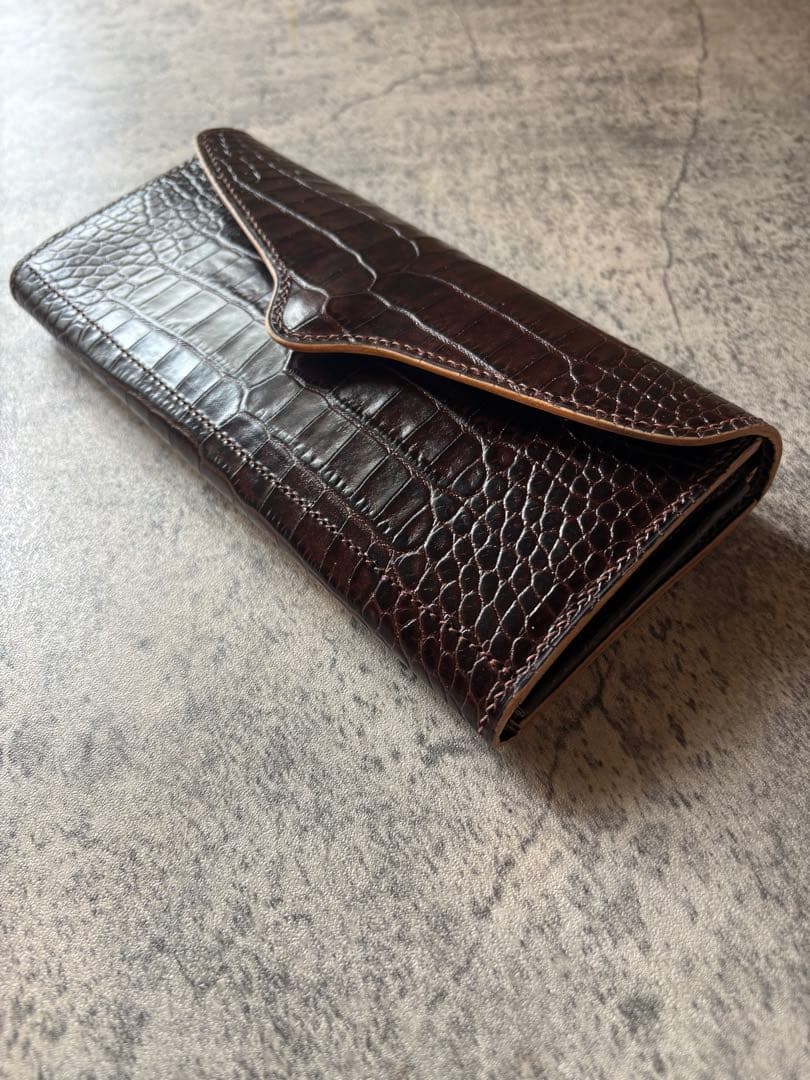 イタリアンレザー LIPARI 長財布 ハンドメイド