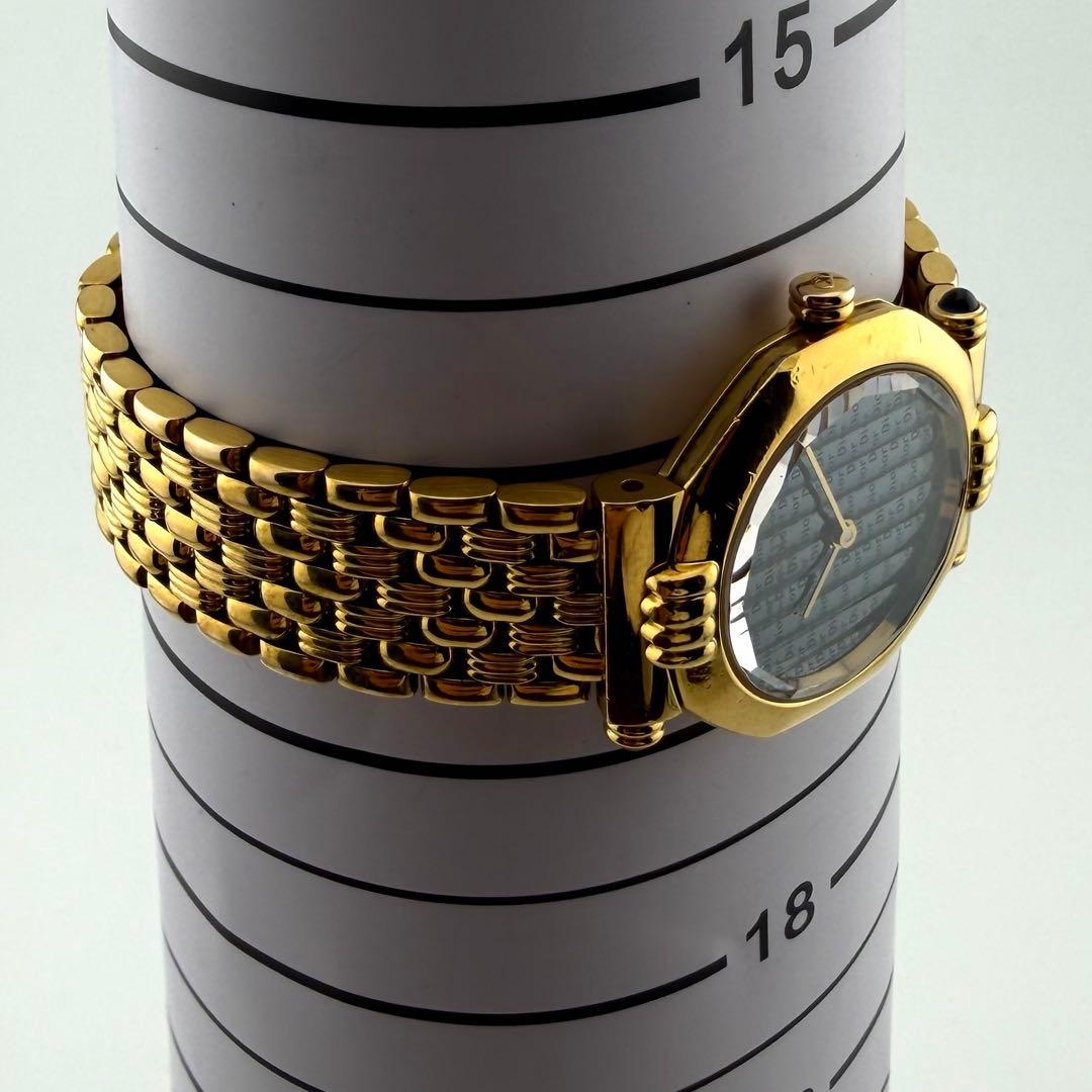 【新品電池/稼働】 Christian Dior 腕時計 カットガラス ゴールド