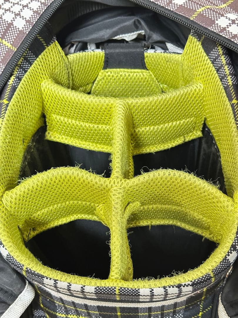 希少レアNEW BALANCE チェック柄ヒョウ柄　キャディバッグ　ゴルフ