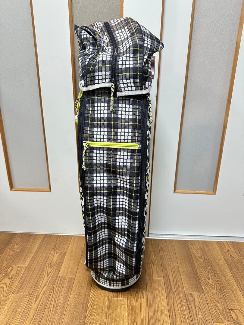 希少レアNEW BALANCE チェック柄ヒョウ柄　キャディバッグ　ゴルフ