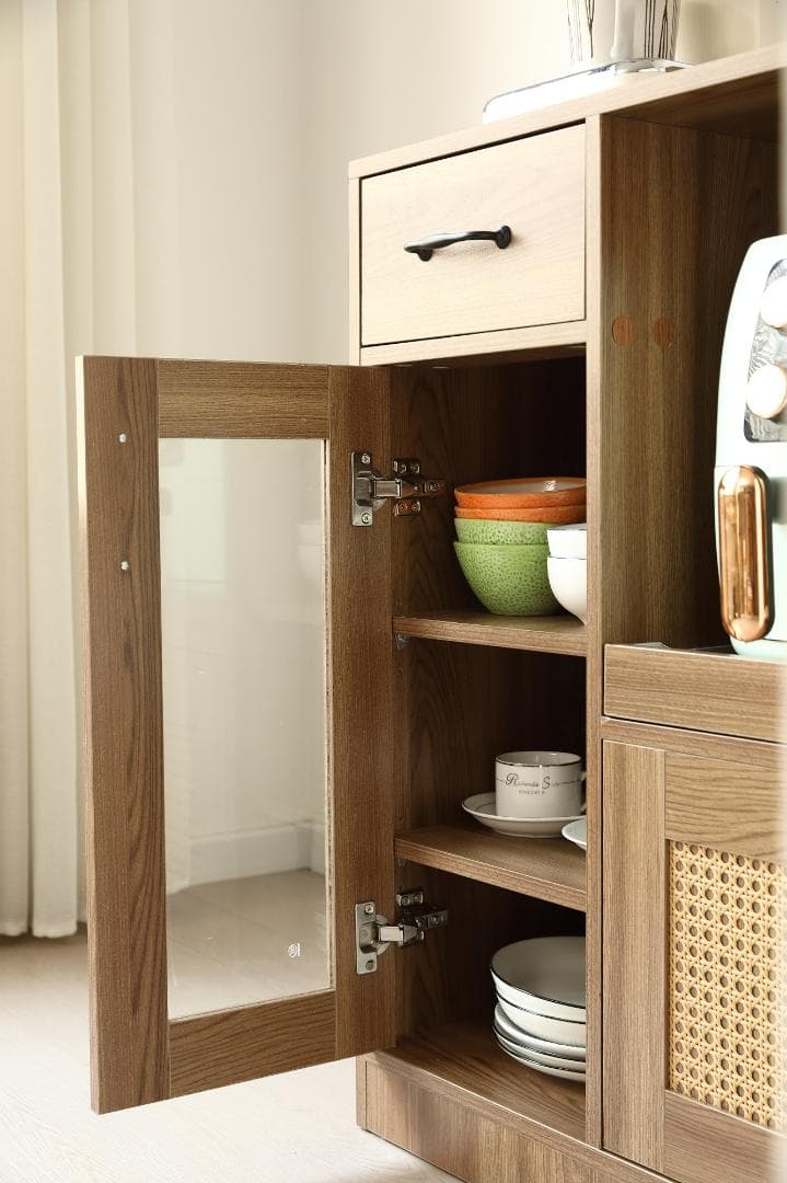 キッチンカウンター 食器棚 キャビネット レンジ台 キッチン 収納 幅88cm