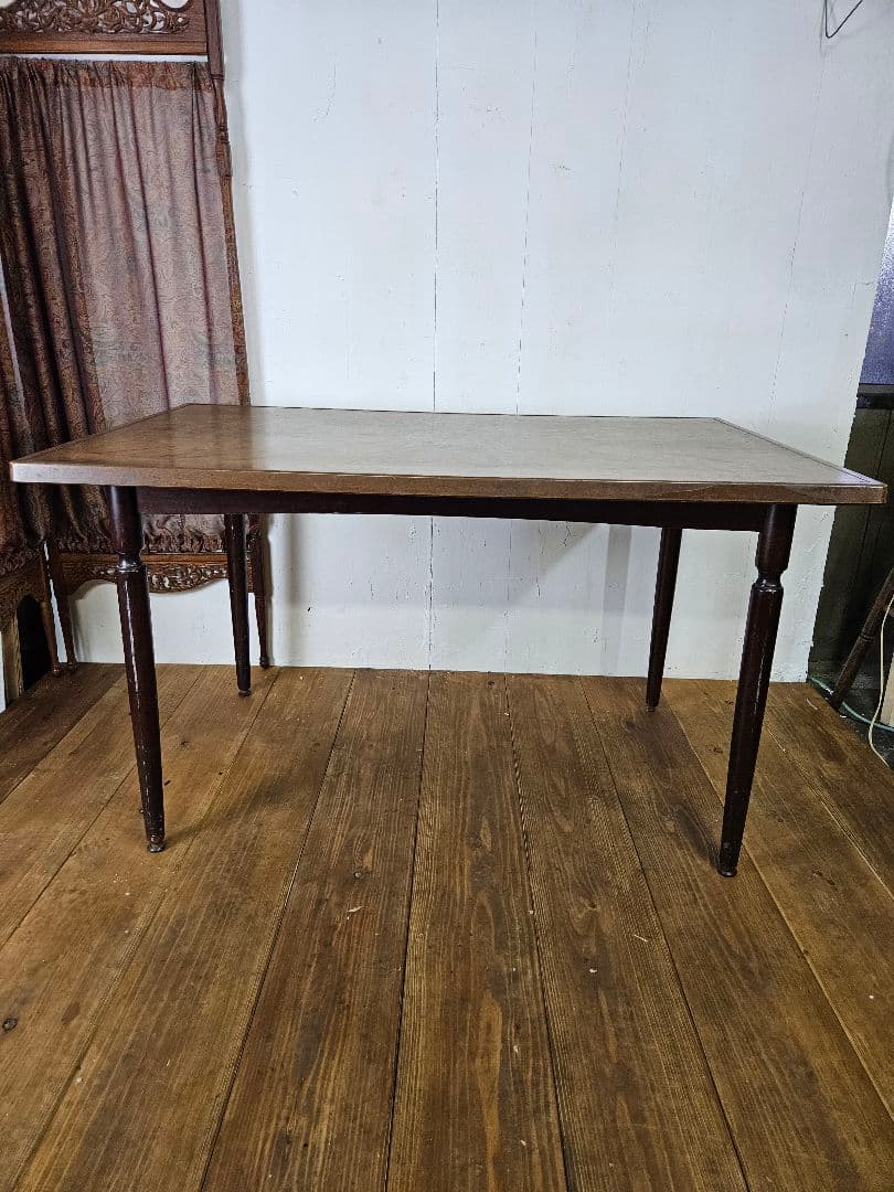 Japan vintage 昭和のテーブル 作業台 飾り台 デコラ天板 レトロ
