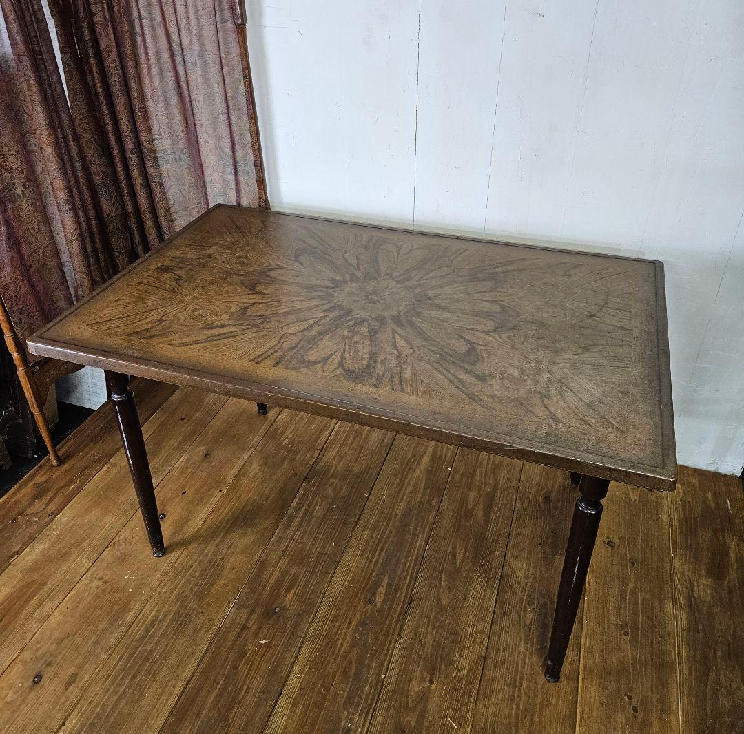 Japan vintage 昭和のテーブル 作業台 飾り台 デコラ天板 レトロ