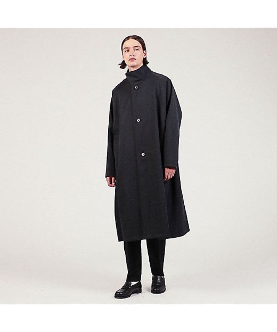 CABaN ウールギャバジンスタンドカラーコート