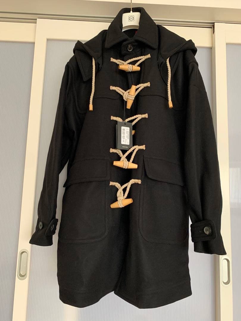 定価¥28万円 DSQUARED2 20AW ダッフル コート ウール黒48美品