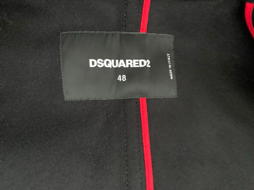 定価¥28万円 DSQUARED2 20AW ダッフル コート ウール黒48美品