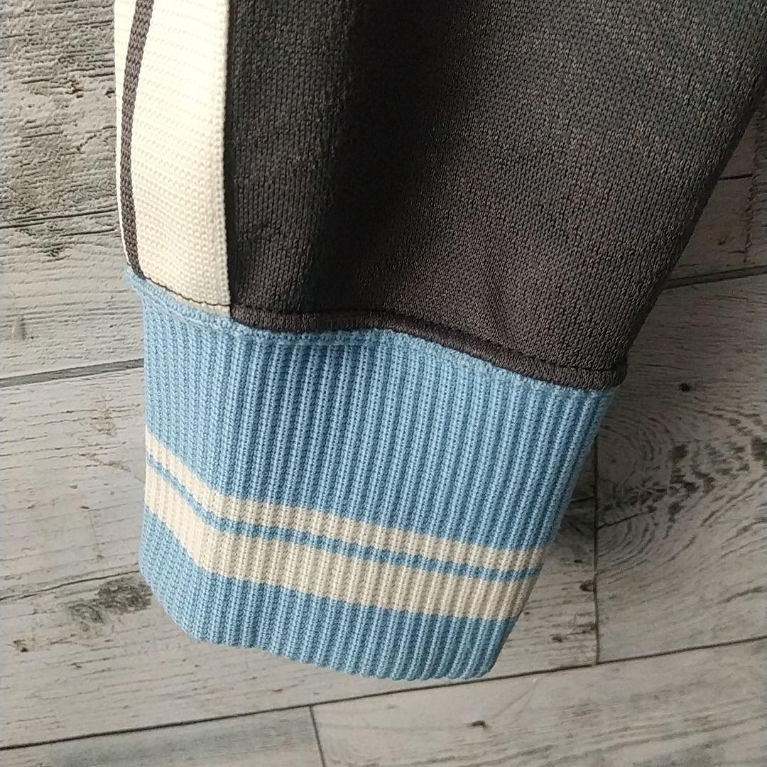 オニツカタイガー 刺繍ロゴ サイドライン リブライン トラックジャケット