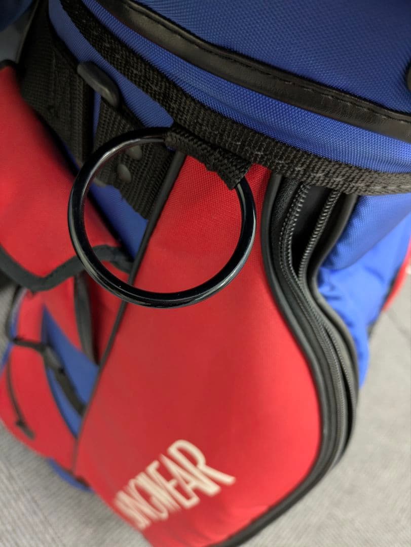 MUSINGWEAR マンシングウェア ゴルフバッグ 青/赤