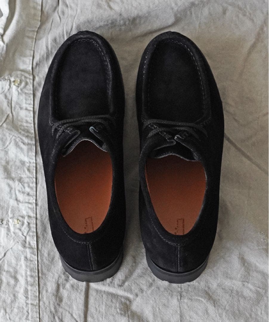 【新品】shiun BLACK SUEDE MOCCASIN　モカシン ブーツ