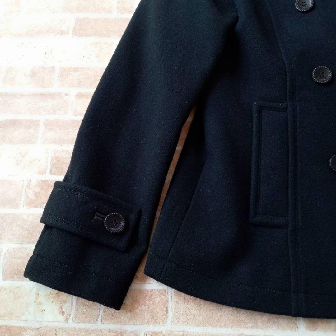 【未使用】バーバリーロンドン　Pコート　アンゴラ混　ノバチェック　160cm