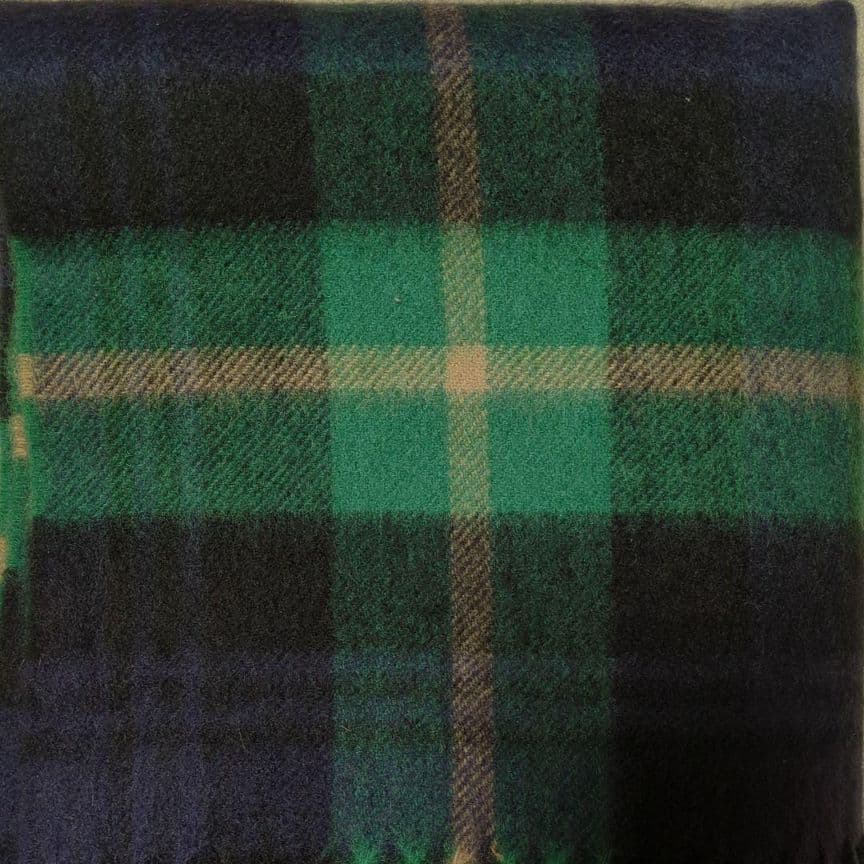 ジョンストンズ中判ストール　ネイビー