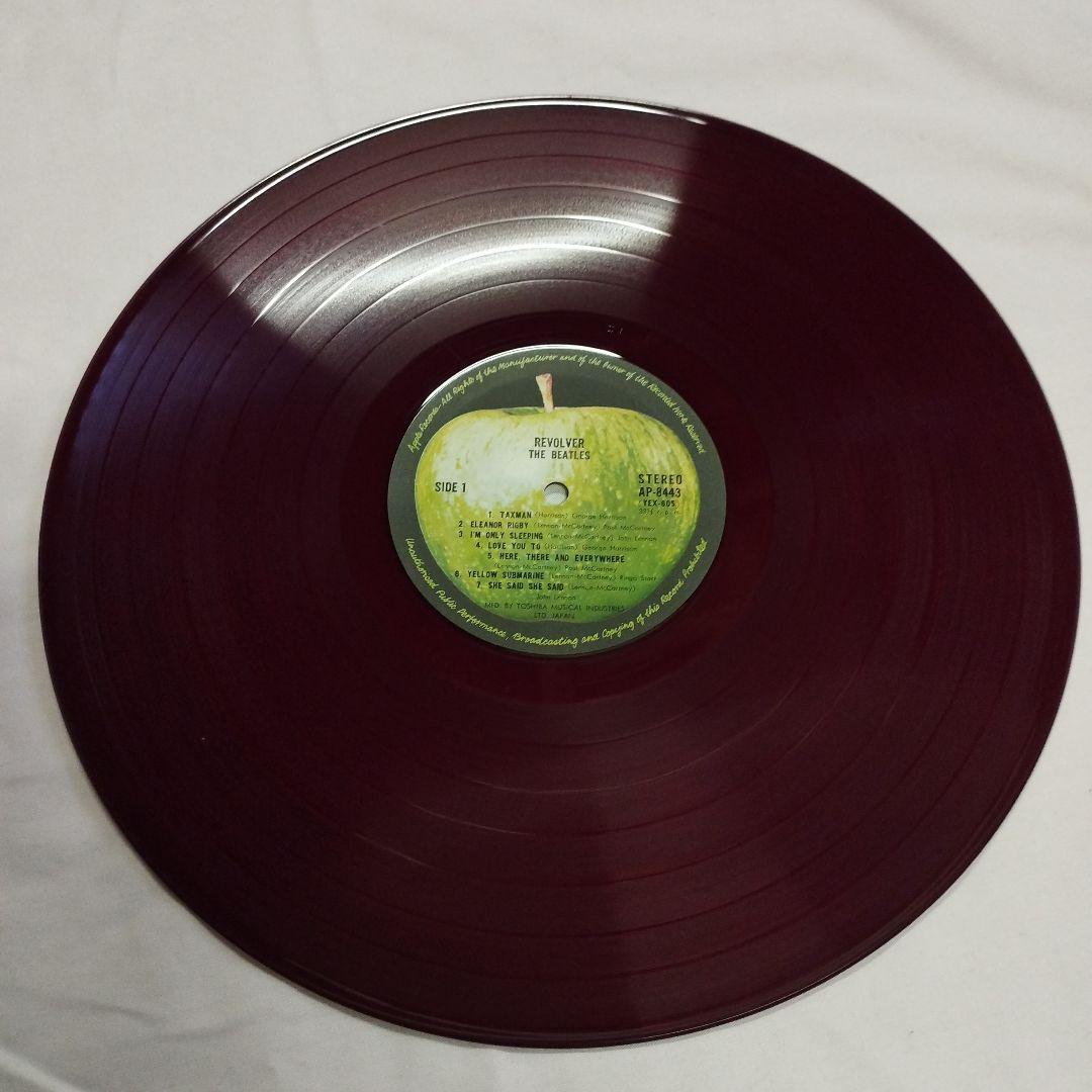 レコード　国内盤　赤盤　リボルバー　ビートルズ　レッドワックス盤　カラー盤