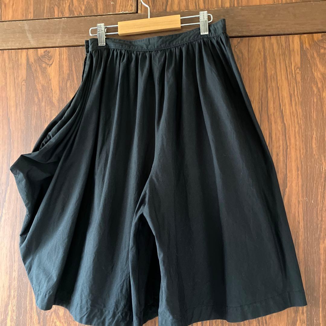 トリコ コムデギャルソン.変形キュロット.黒.AD1998