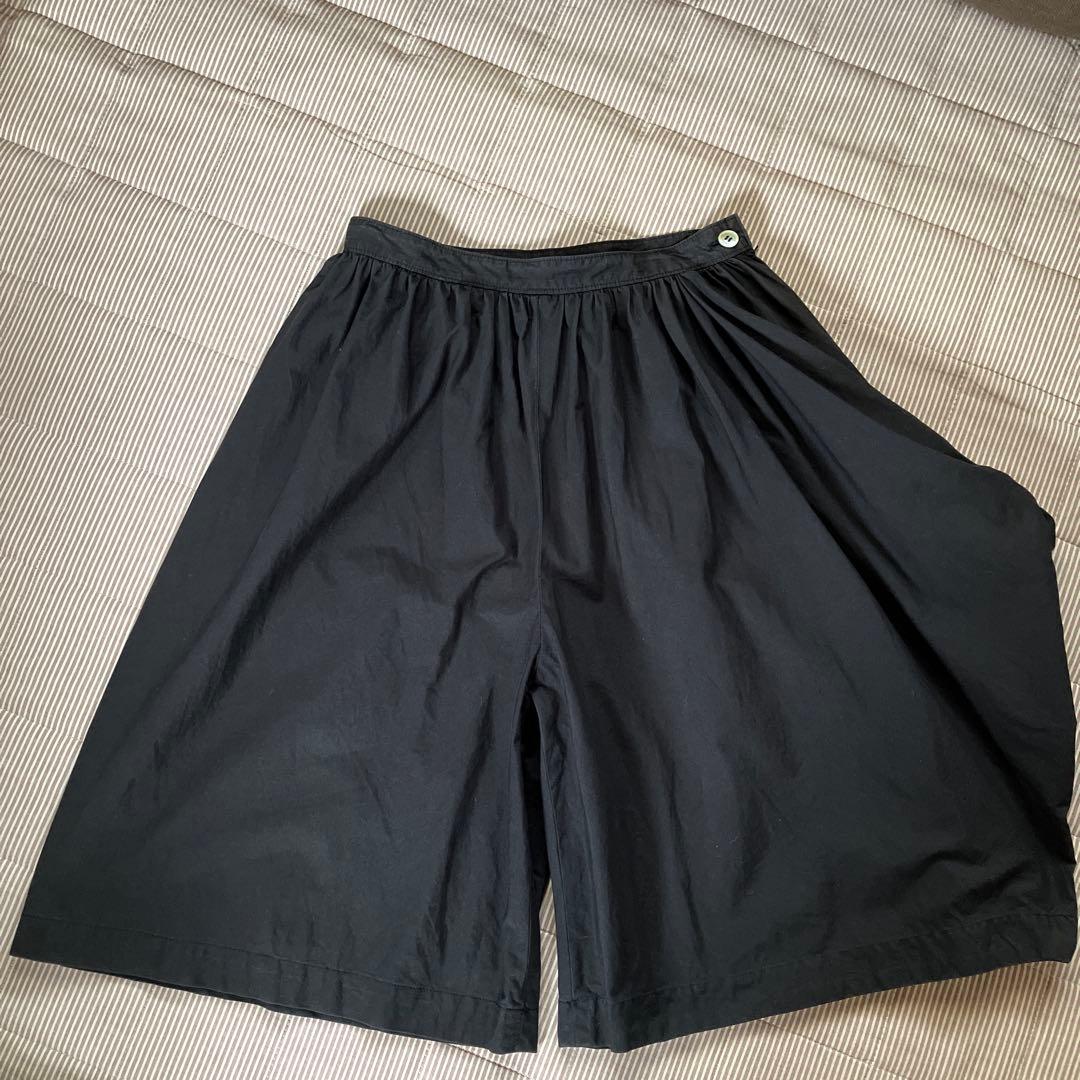 トリコ コムデギャルソン.変形キュロット.黒.AD1998