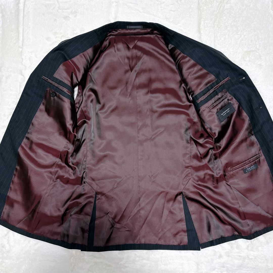 【美品】Burberry BLACKLABEL スーツ　3ピース　黒　38R