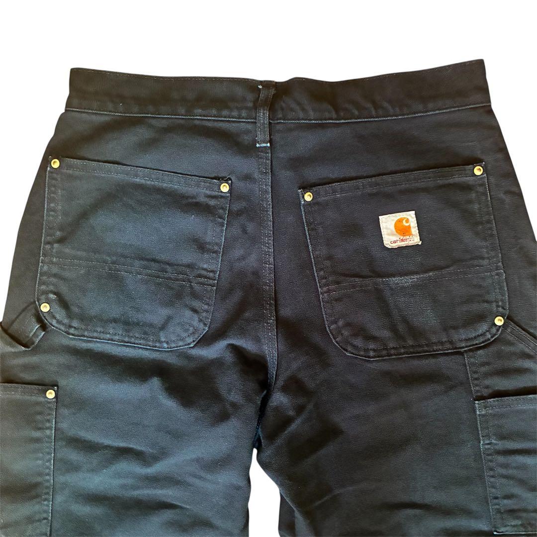 Carhartt ダブルニーブラックダックパンツ USA製