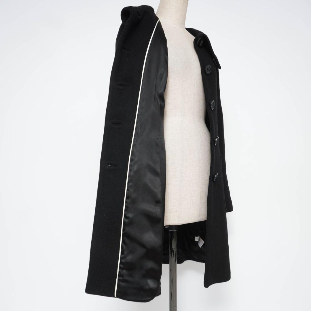 BANANA REPUBLIC シルクステンカラーコート総裏 黒S*YC127