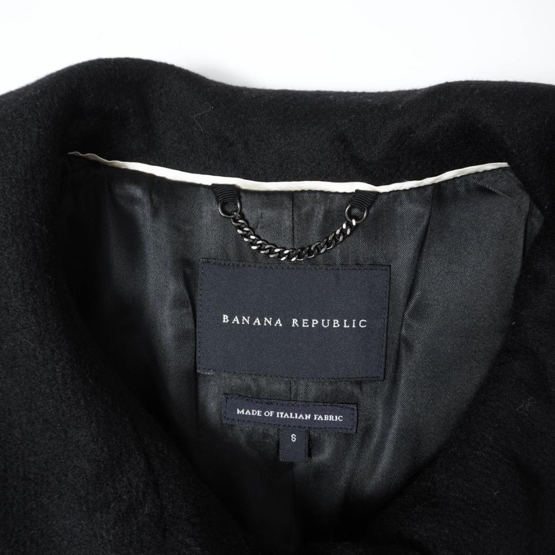 BANANA REPUBLIC シルクステンカラーコート総裏 黒S*YC127