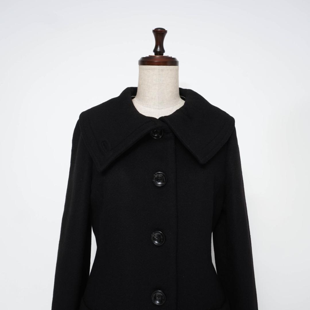 BANANA REPUBLIC シルクステンカラーコート総裏 黒S*YC127