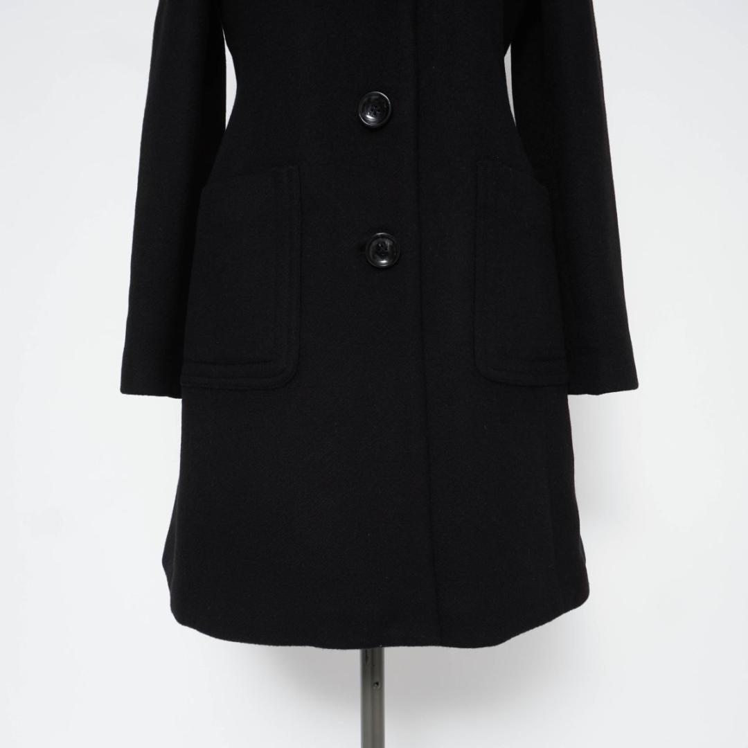 BANANA REPUBLIC シルクステンカラーコート総裏 黒S*YC127