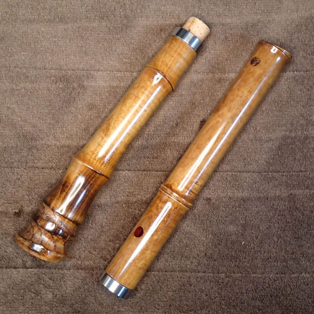 尺八 銘木尺八 蝴蝶 1尺８寸(D管)