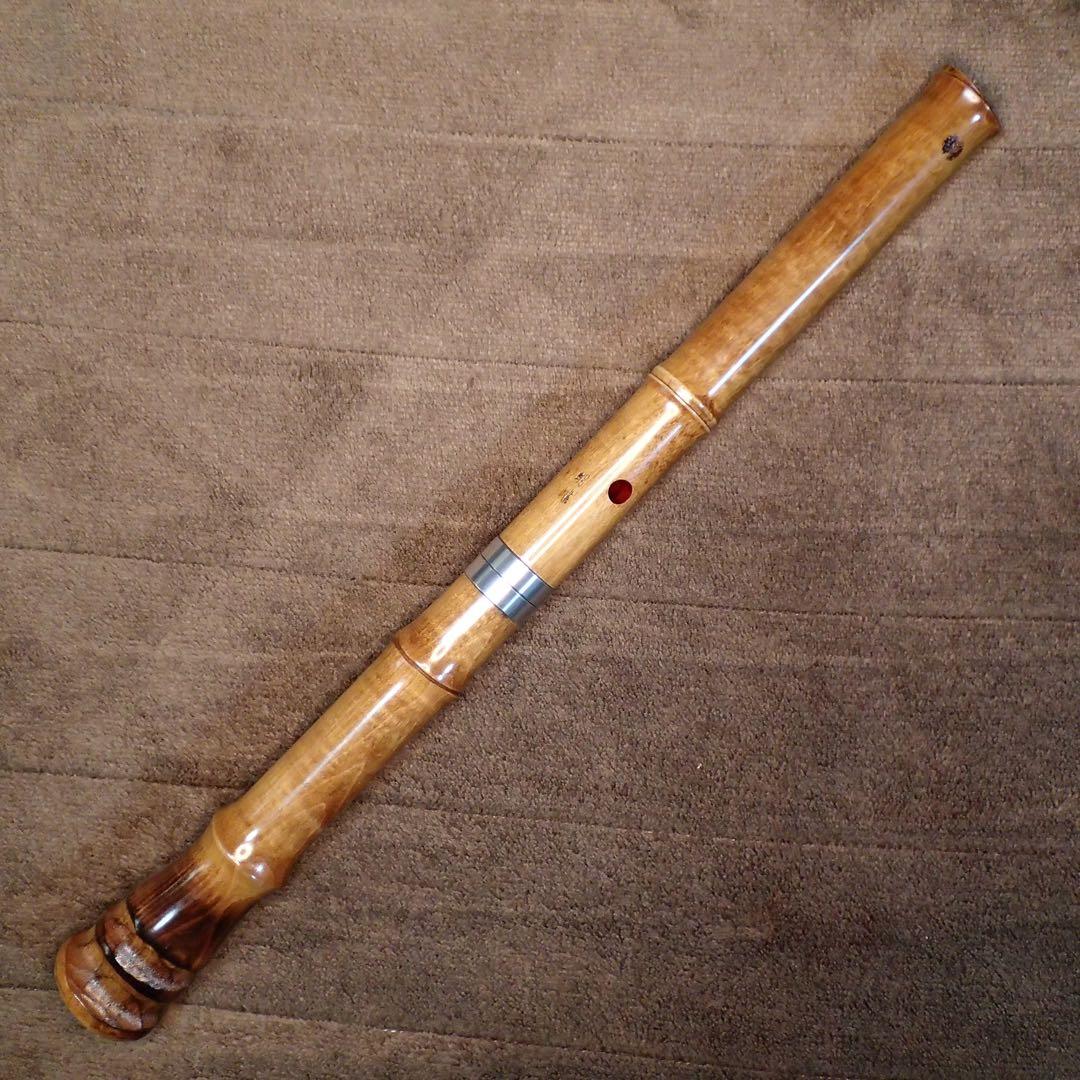 尺八 銘木尺八 蝴蝶 1尺８寸(D管)