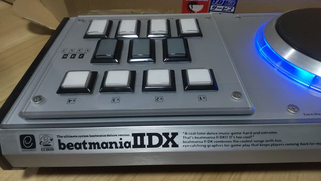 比較的美品 ビートマニア プレミアムコントローラー 静音化 完動品 オムロンsw