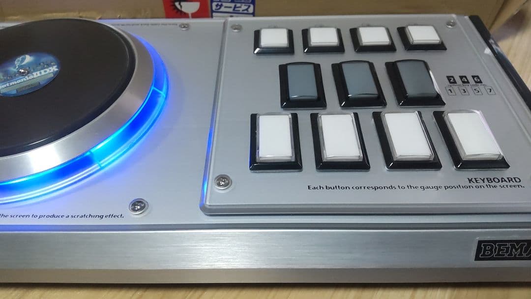 比較的美品 ビートマニア プレミアムコントローラー 静音化 完動品 オムロンsw