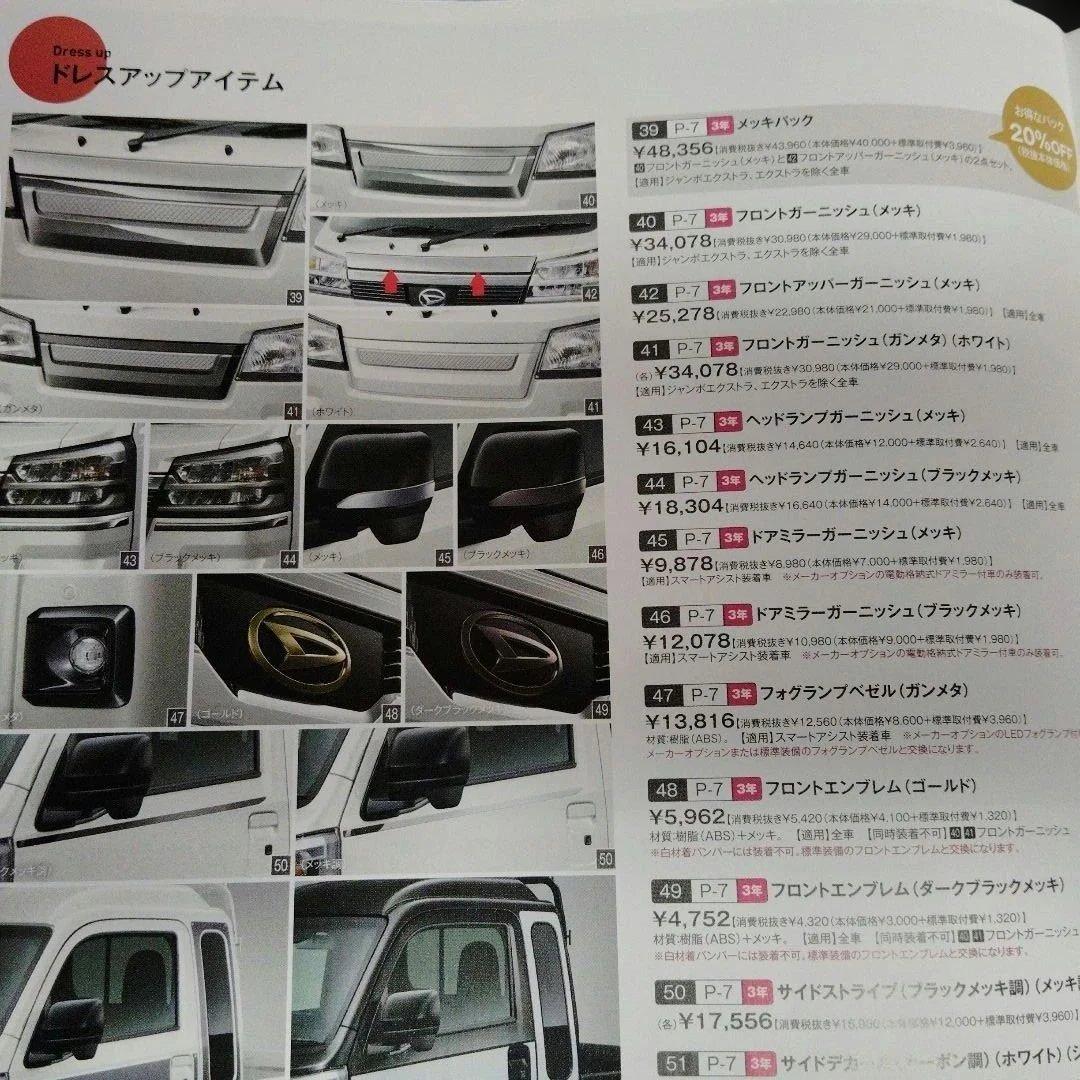 軽トラックメッキグリル