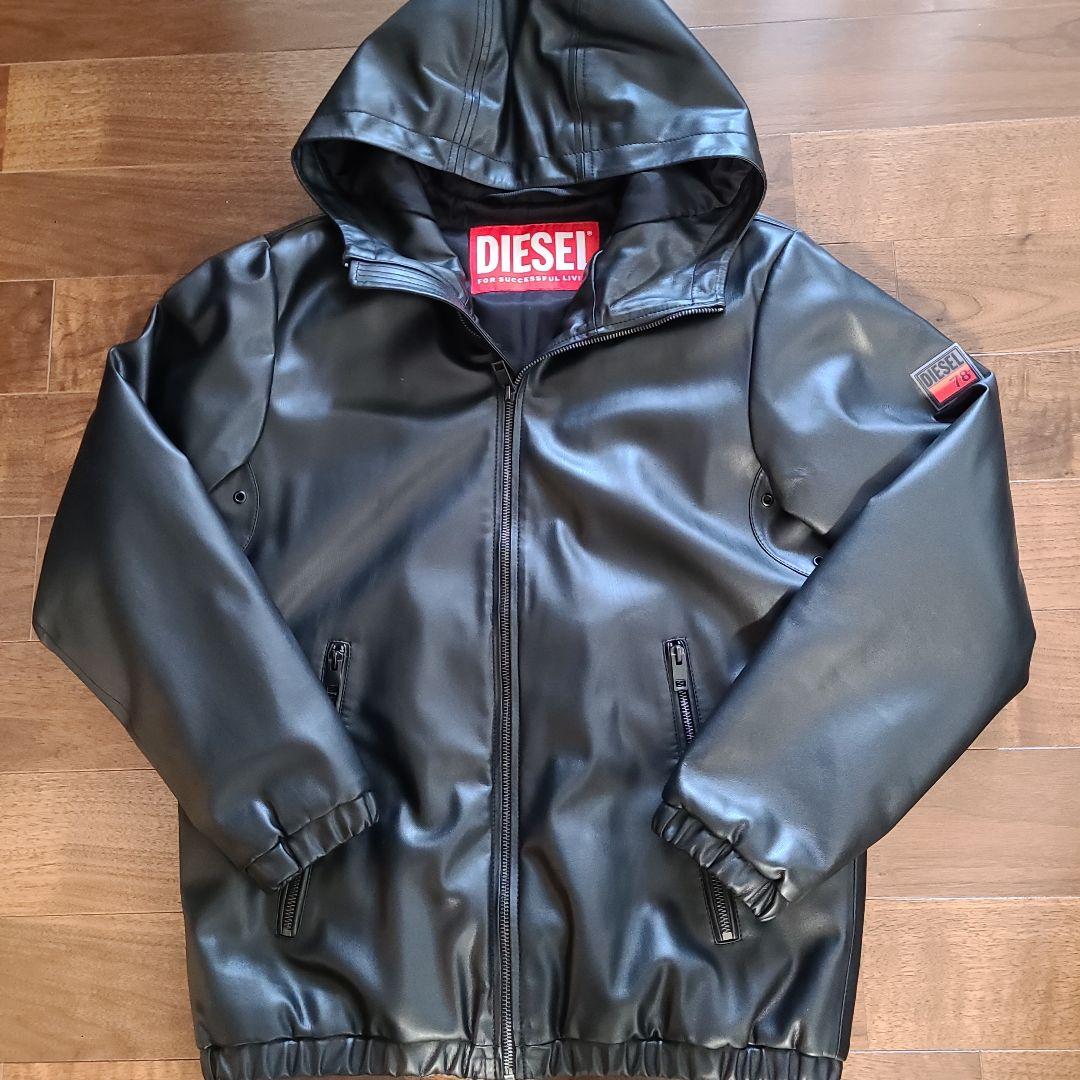 DIESEL　ディーゼル　エコレザージャケット　中綿入り　160㎝14y