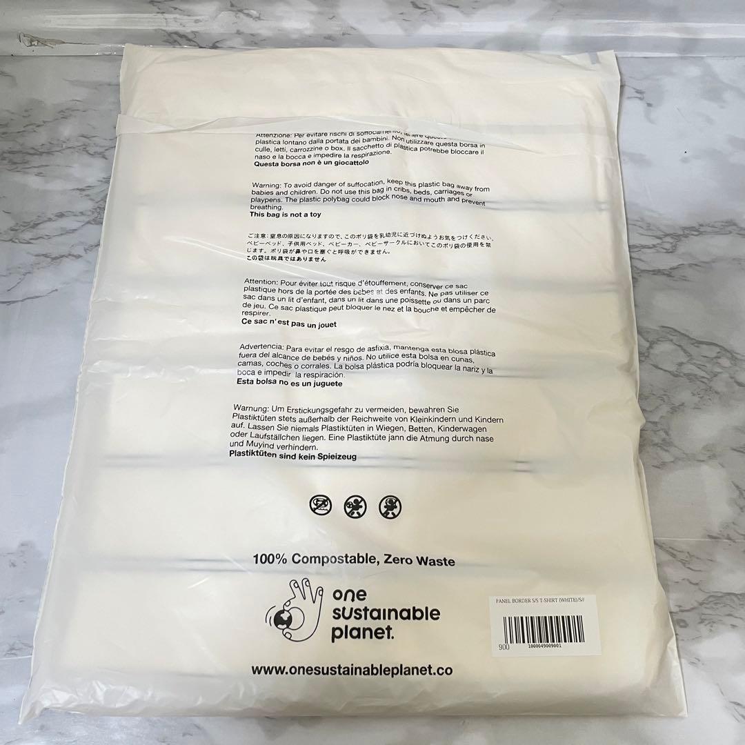 ENNOY PANEL BORDER S/S T-SHIRT （White）