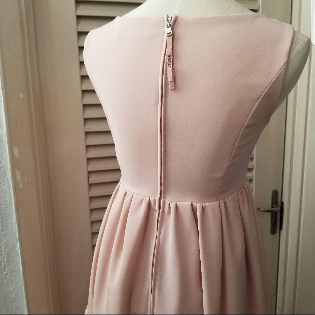 美品★フォクシーニューヨークモダンエンパイアワンピース/ピンク38