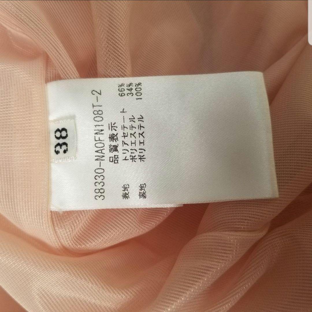 美品★フォクシーニューヨークモダンエンパイアワンピース/ピンク38