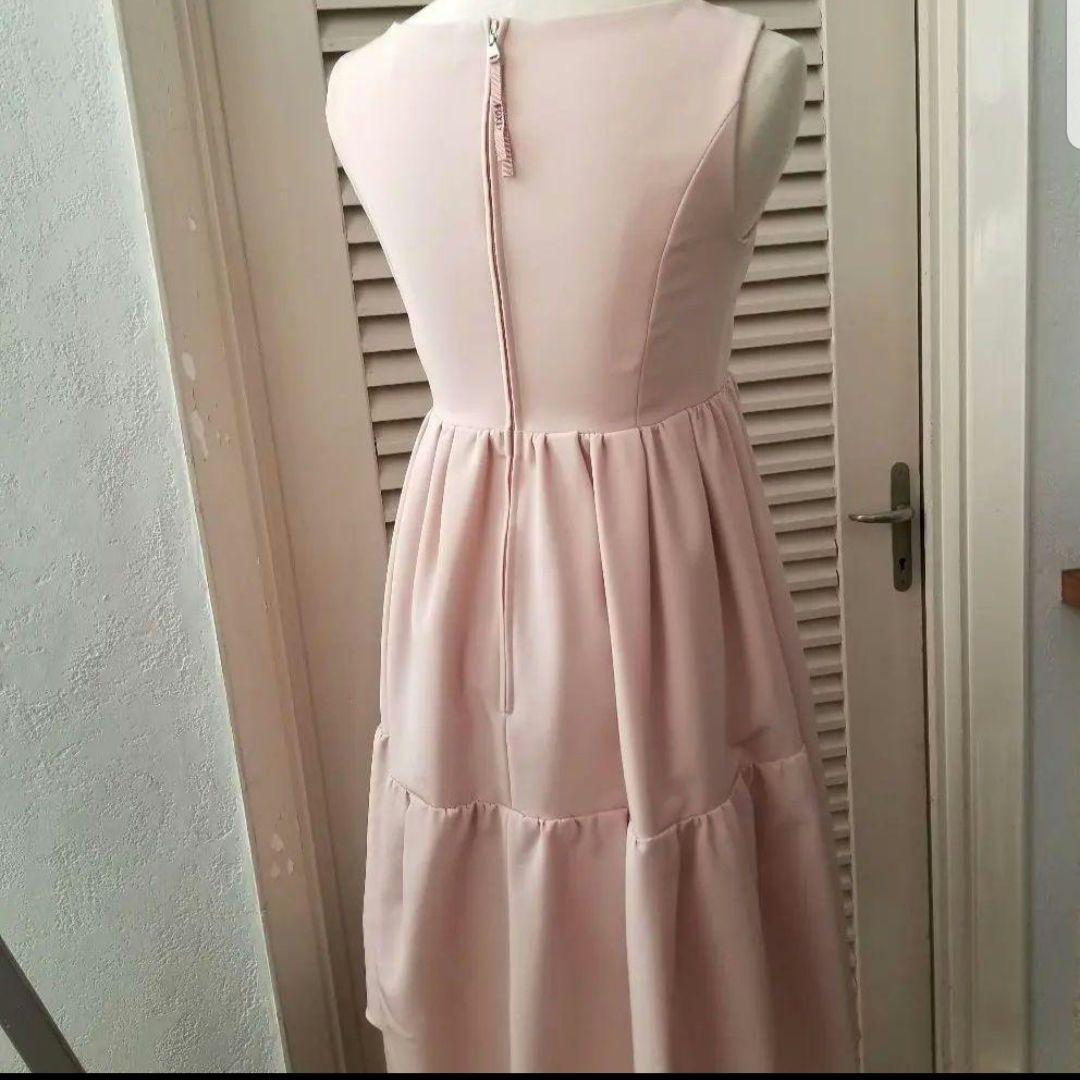 美品★フォクシーニューヨークモダンエンパイアワンピース/ピンク38