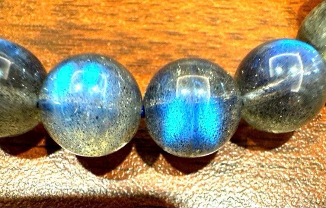 ☆高品質☆【ブレスレット】ラブラドライト (最高級) (約10mm)