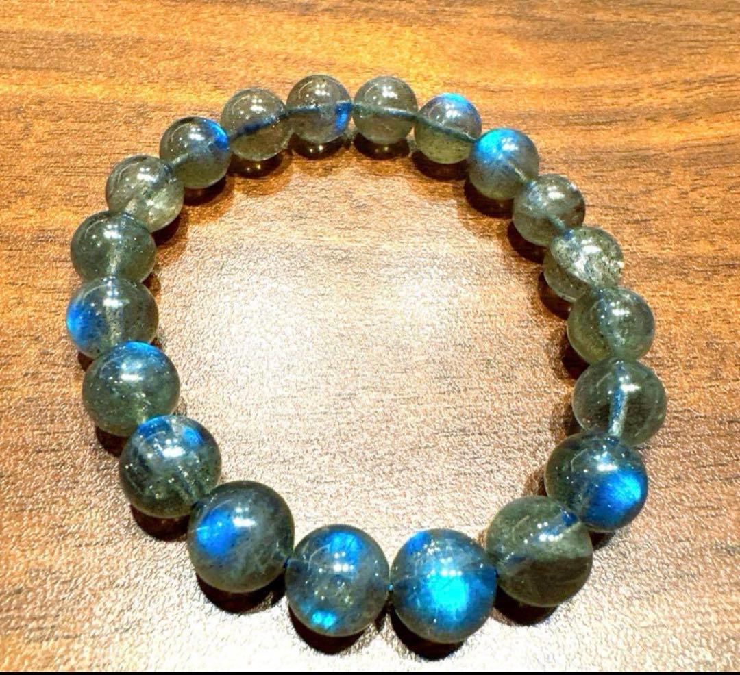 ☆高品質☆【ブレスレット】ラブラドライト (最高級) (約10mm)