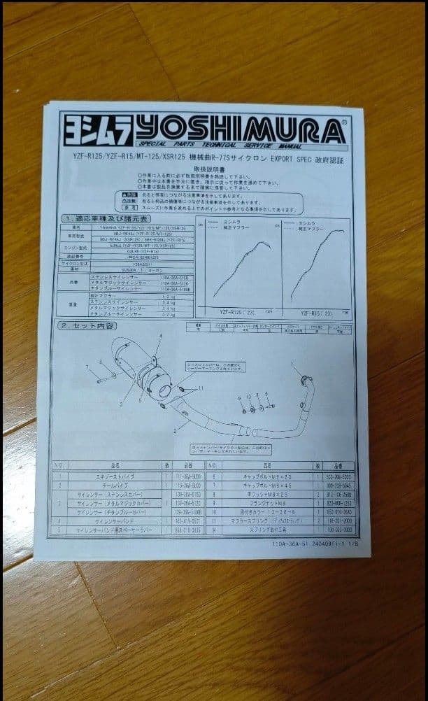 【美品】XSR125 ヨシムラマフラー