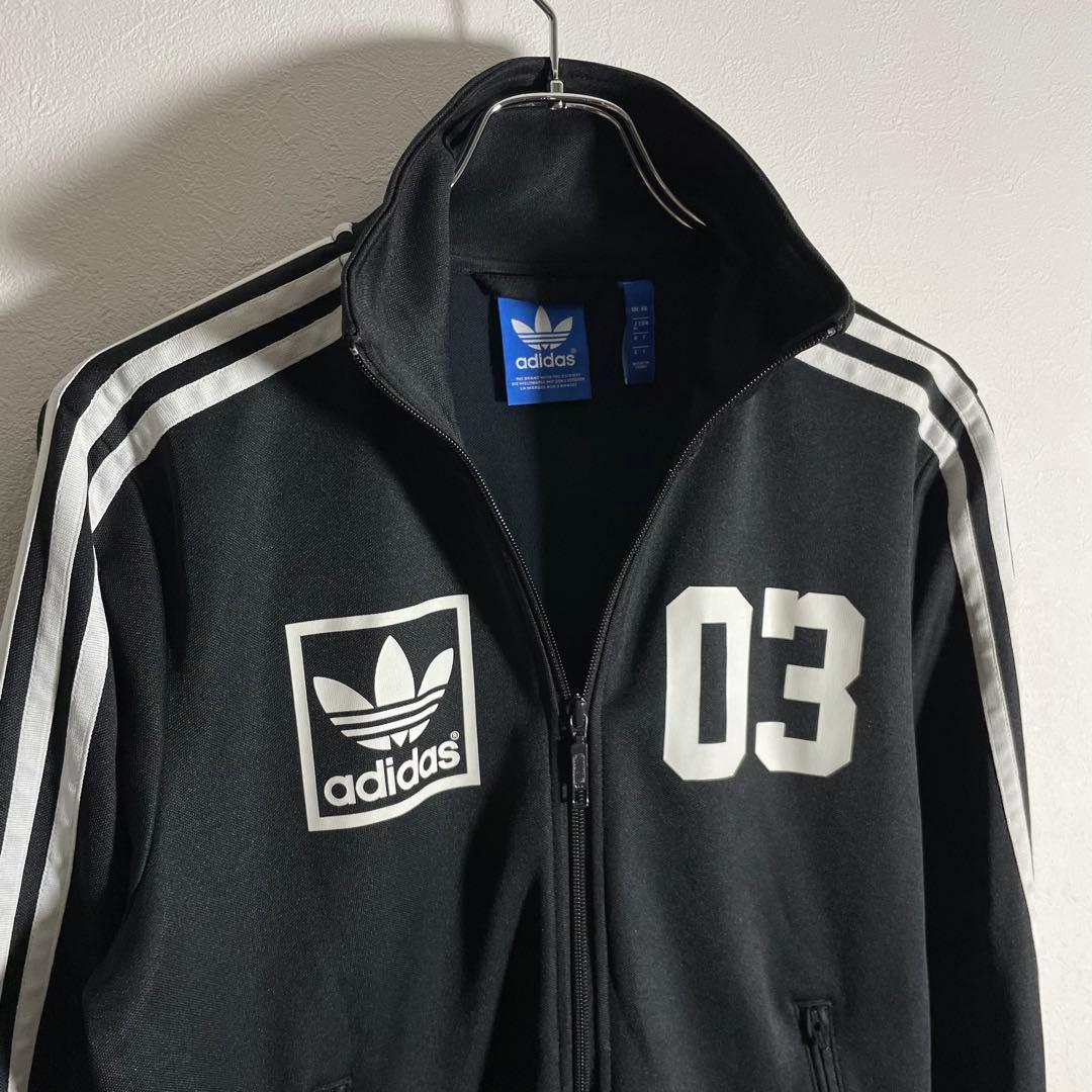 アディダスオリジナルス トラックジャケット ジャージ 黒 M トレフォイルロゴ