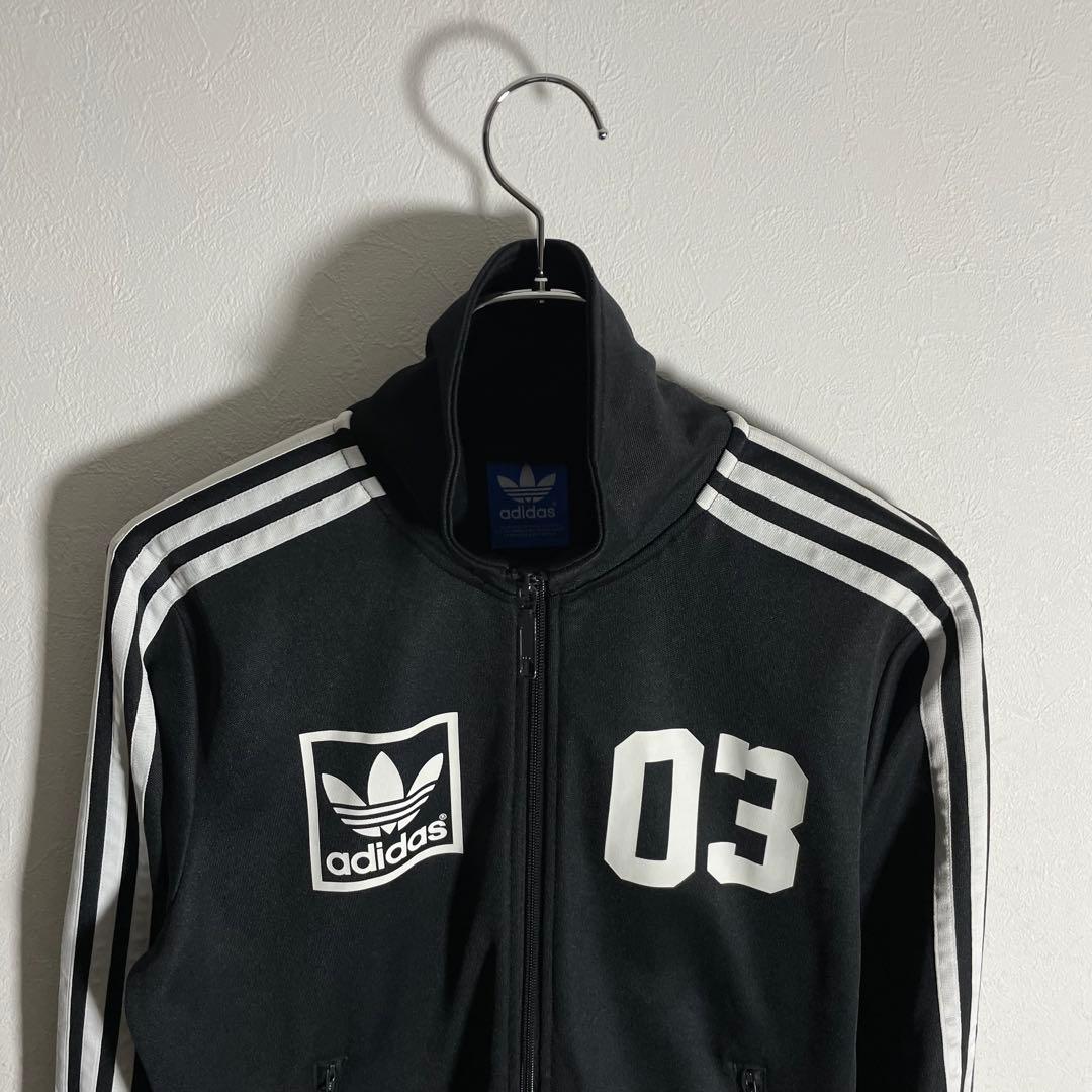 アディダスオリジナルス トラックジャケット ジャージ 黒 M トレフォイルロゴ