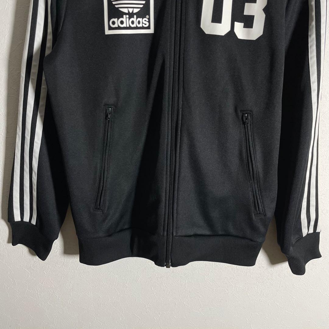 アディダスオリジナルス トラックジャケット ジャージ 黒 M トレフォイルロゴ