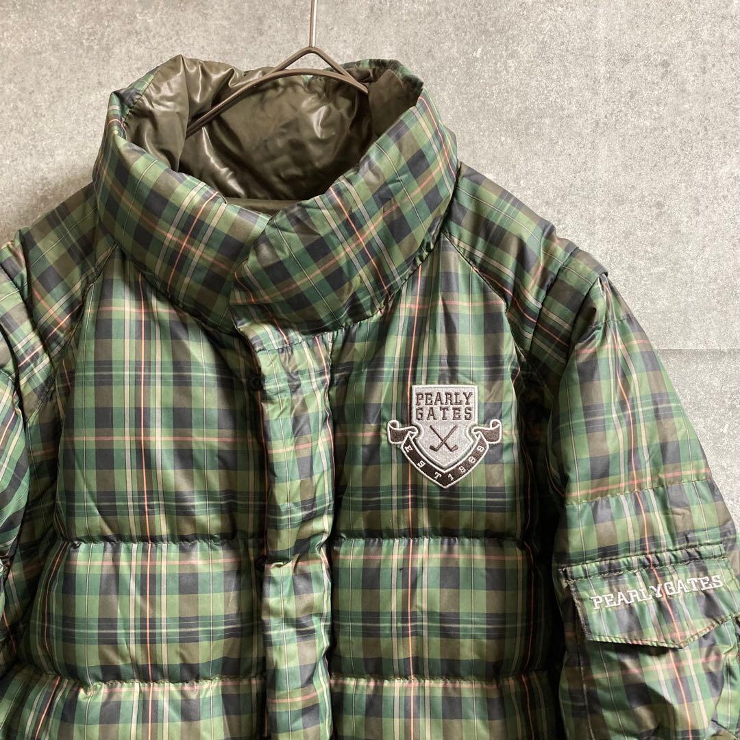 PEARLY GATES ダウンジャケット リバーシブル4way チェック