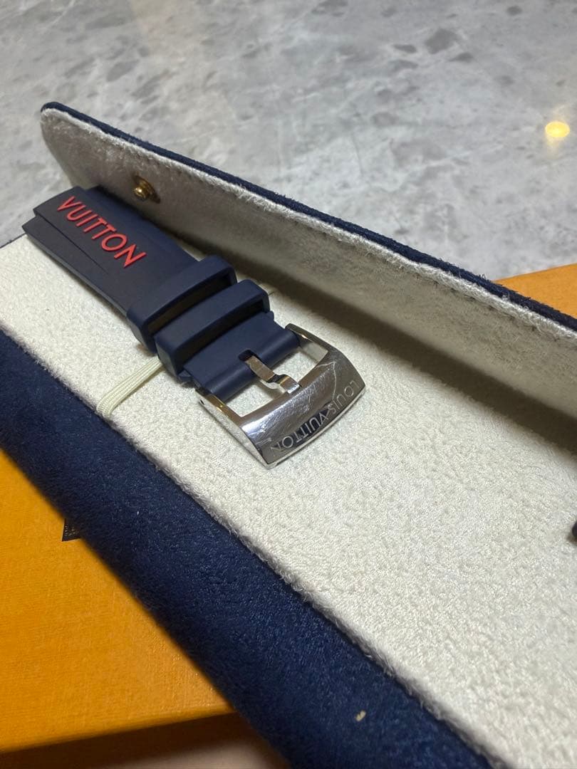 LOUIS VUITTON タンブール用　ネイビー 時計ラバーベルト