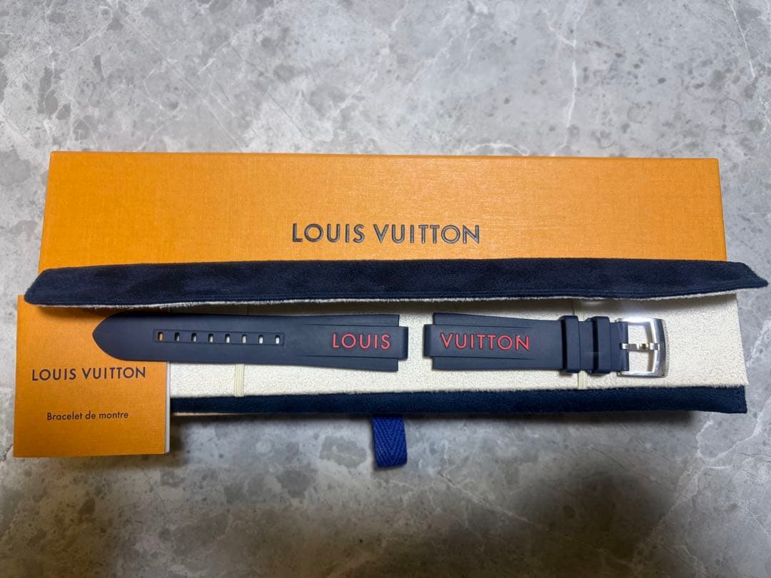 LOUIS VUITTON タンブール用　ネイビー 時計ラバーベルト