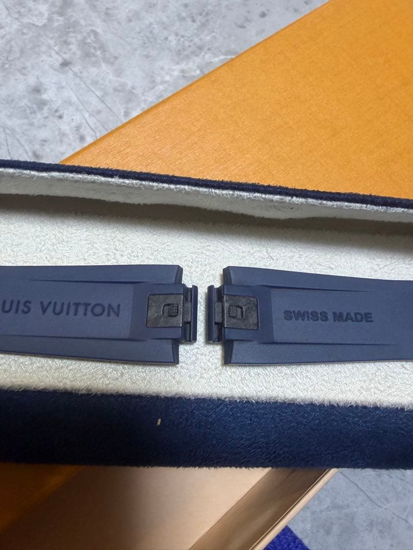 LOUIS VUITTON タンブール用　ネイビー 時計ラバーベルト