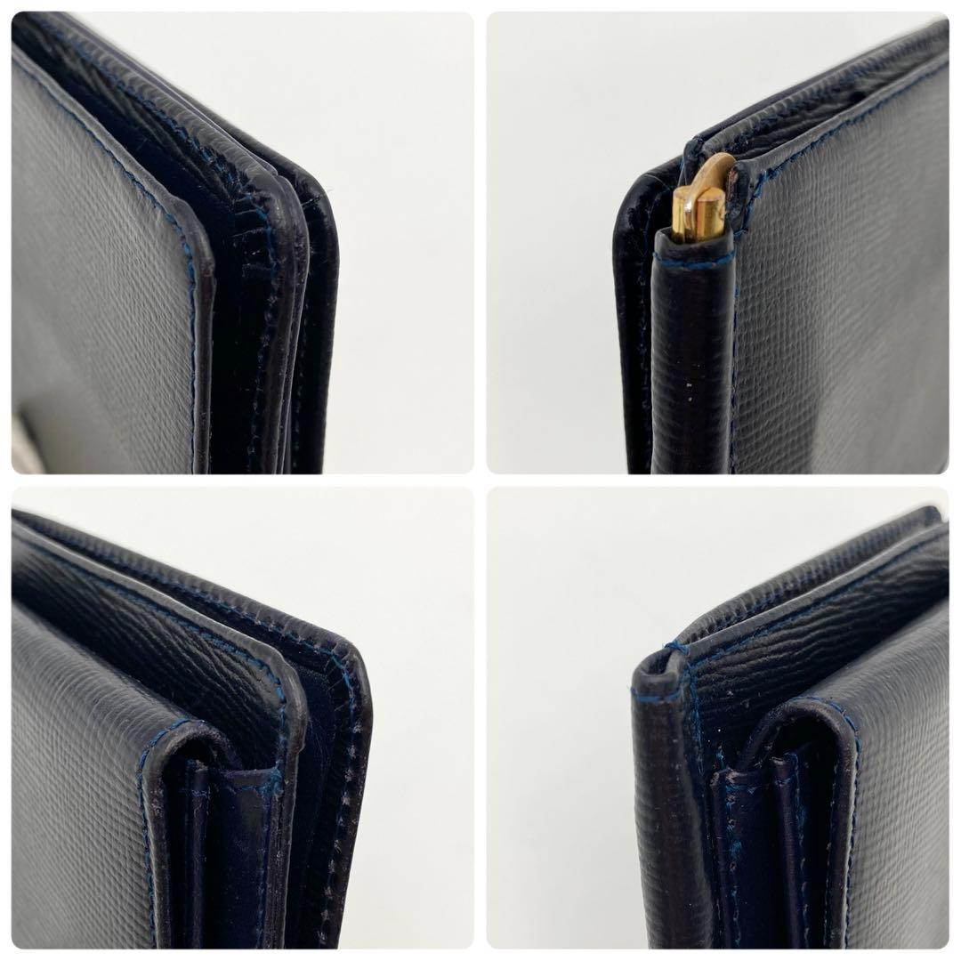 ⭐︎⭐︎⭐︎✨ GLEN マネークリップ 紺色 レザー 高級感