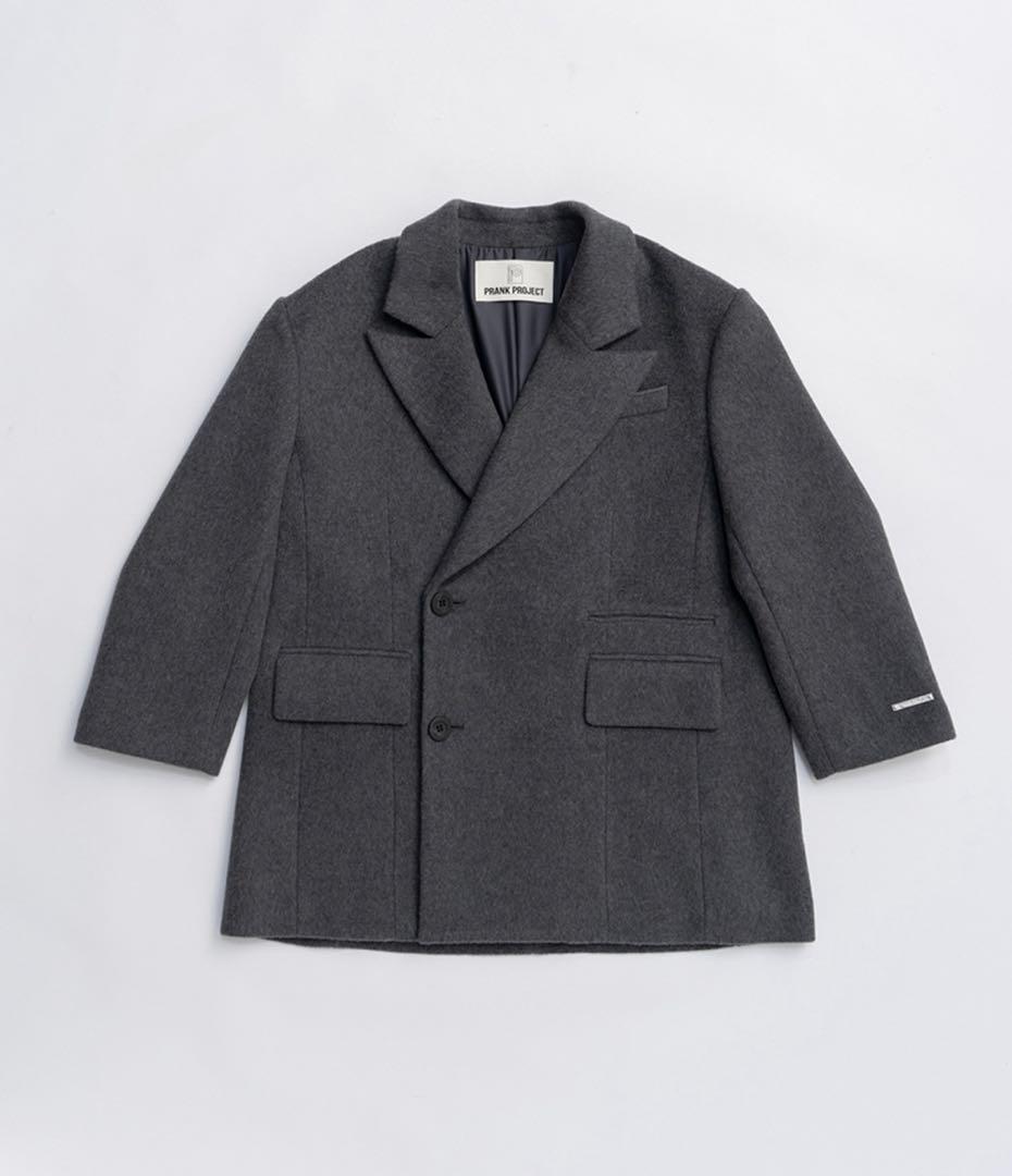 ウールダブルミドルコート