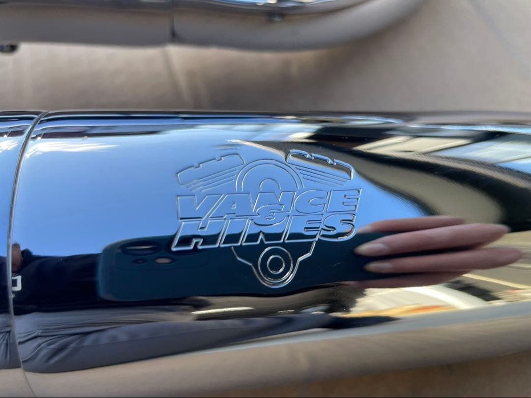 Vance & Hines ソフテイル ビッグラディウスフルマフラークローム